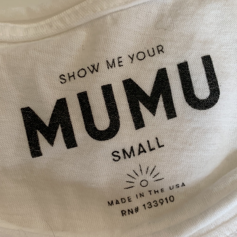 Show Me Your Mumu White Cooper Tee Into The Wild Size S - Picture 4 of 4